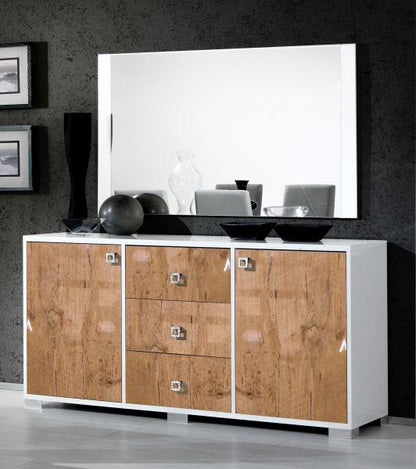 Stella Oak Italian 2 Door 3 Drawer Sideboard