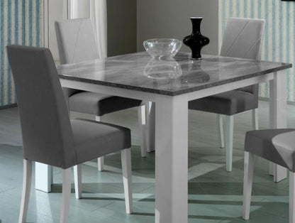 Stella White Italian 6 Seater Rectangular Dining Table