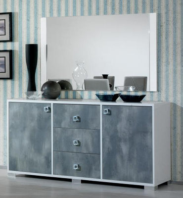 Stella White Italian 2 Door 3 Drawer Sideboard