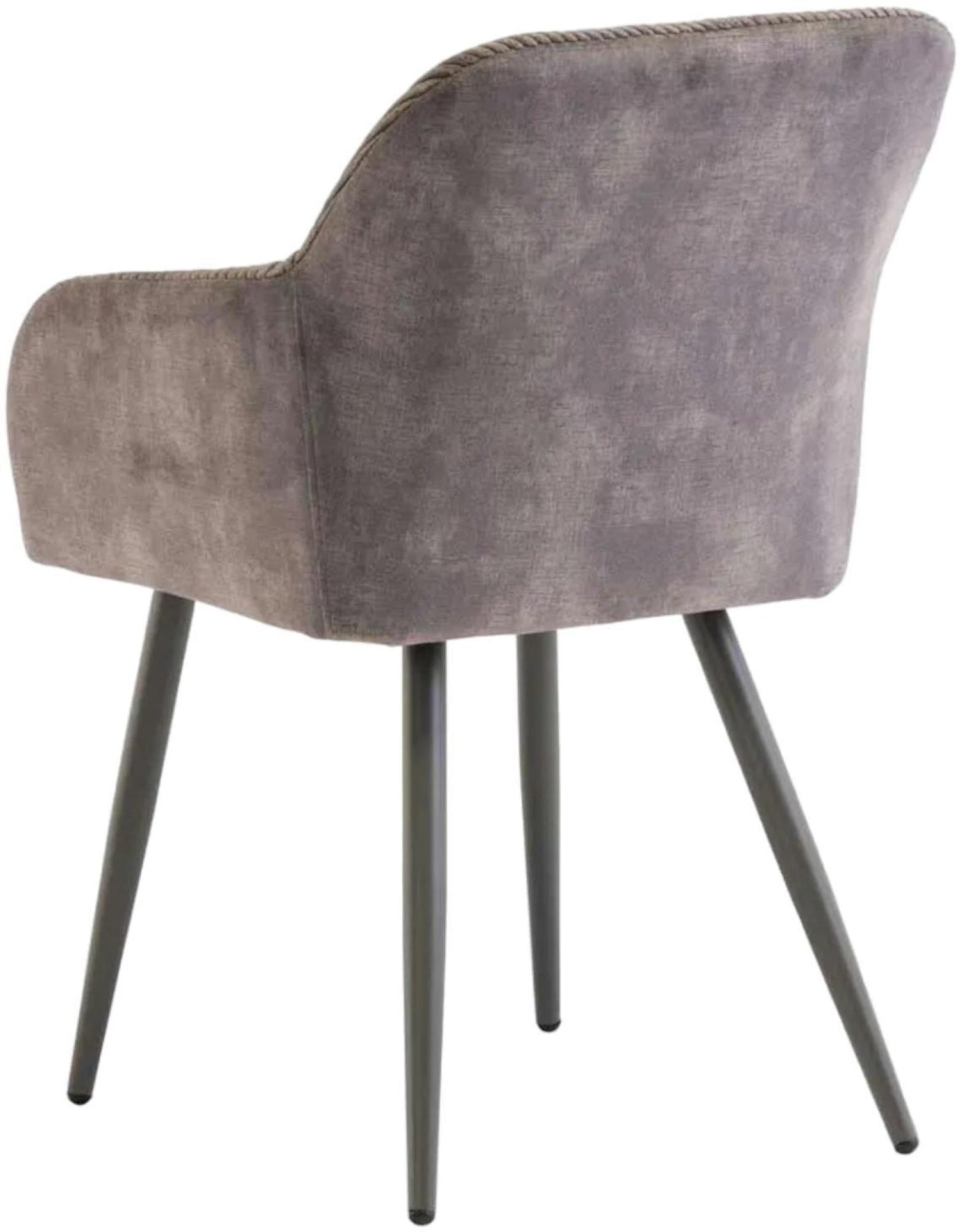 Gavi Brown Velvet Fabric Dining Chair (Sold in Pairs)