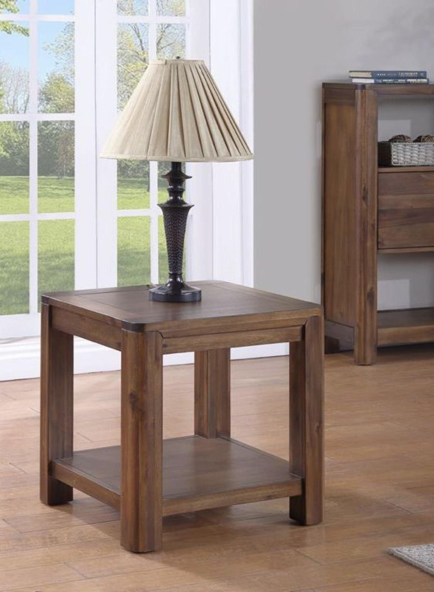 Monterey Acacia Wood End Table