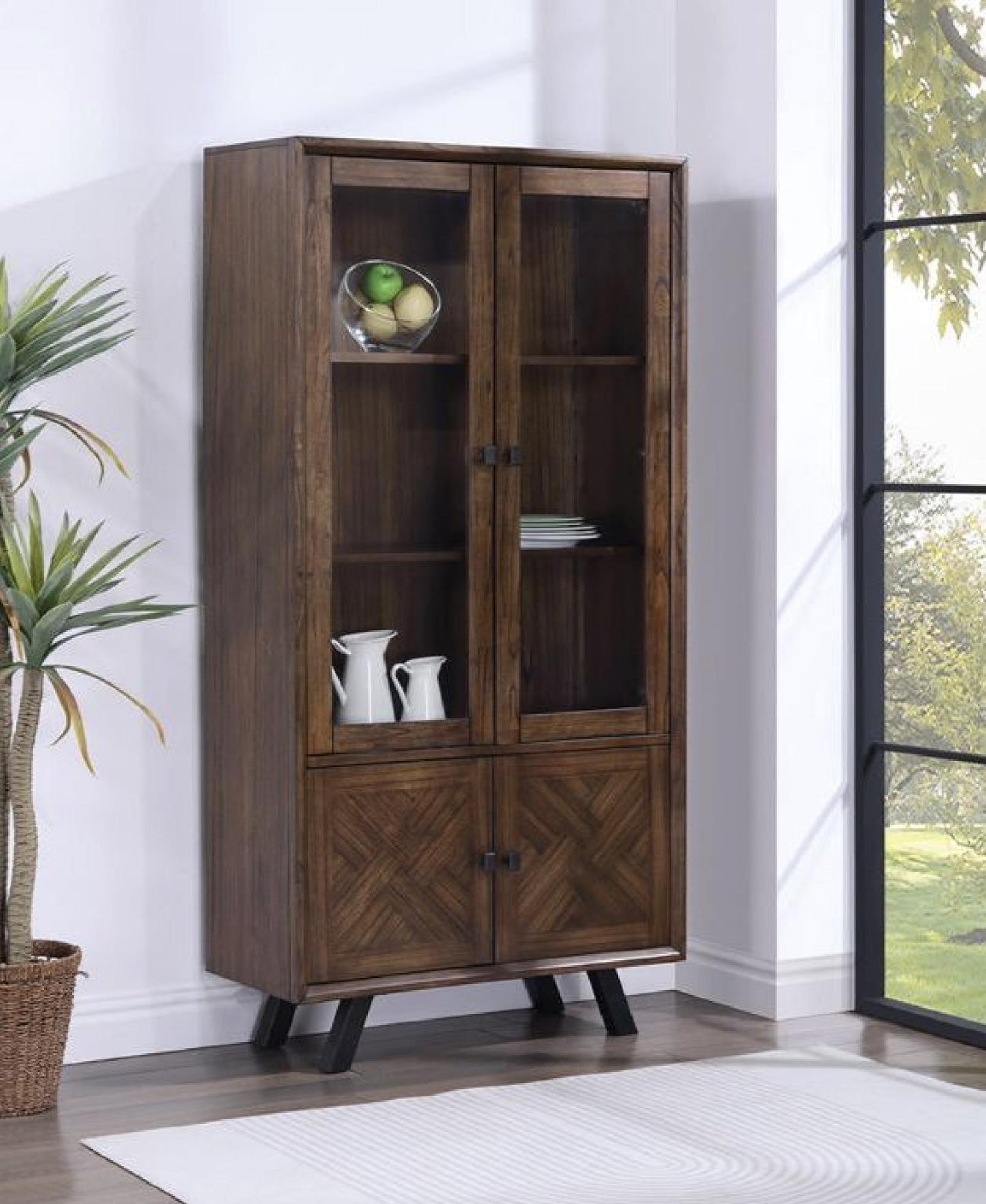 Nevada Mindi Wood 4 Door Display Unit