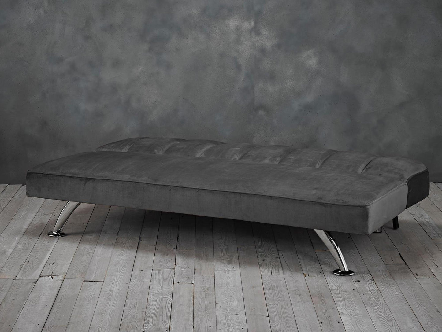 Brighton Grey Velvet Fabric 3 Seater Sofabed