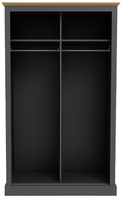 Devon Charcoal 2 Door Sliding Wardrobe