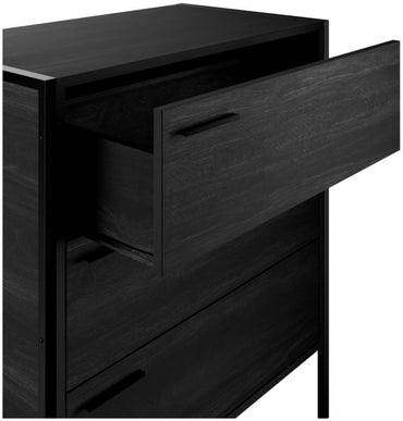 Hoxton Black 3 Drawer Chest