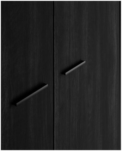 Hoxton Black 2 Door Wardrobe