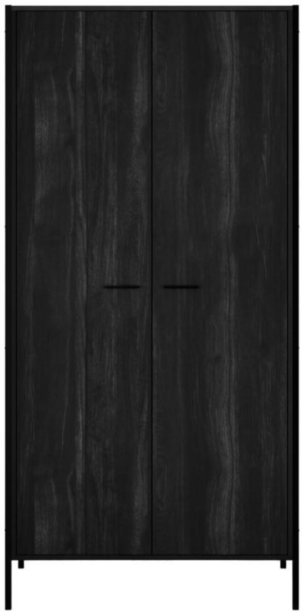 Hoxton Black 2 Door Wardrobe