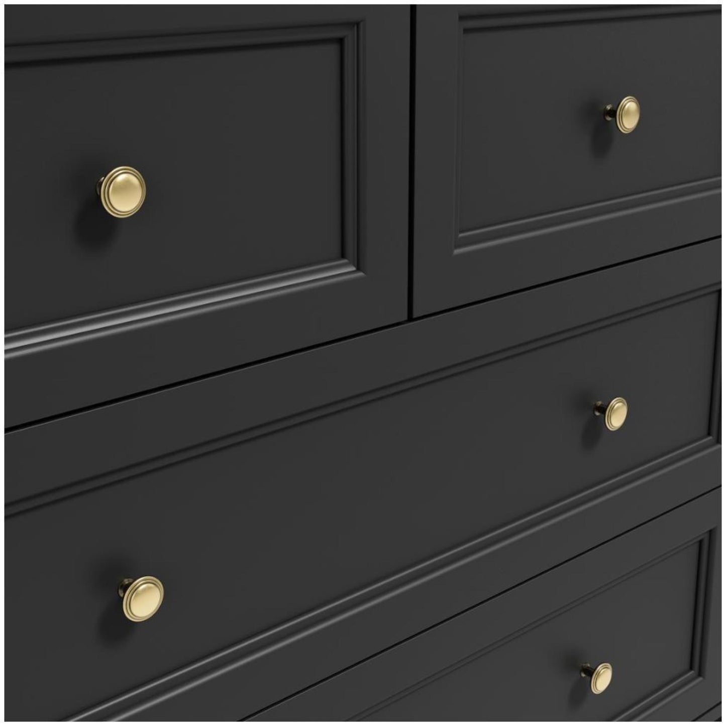 Ives Black 4 Drawer Chest