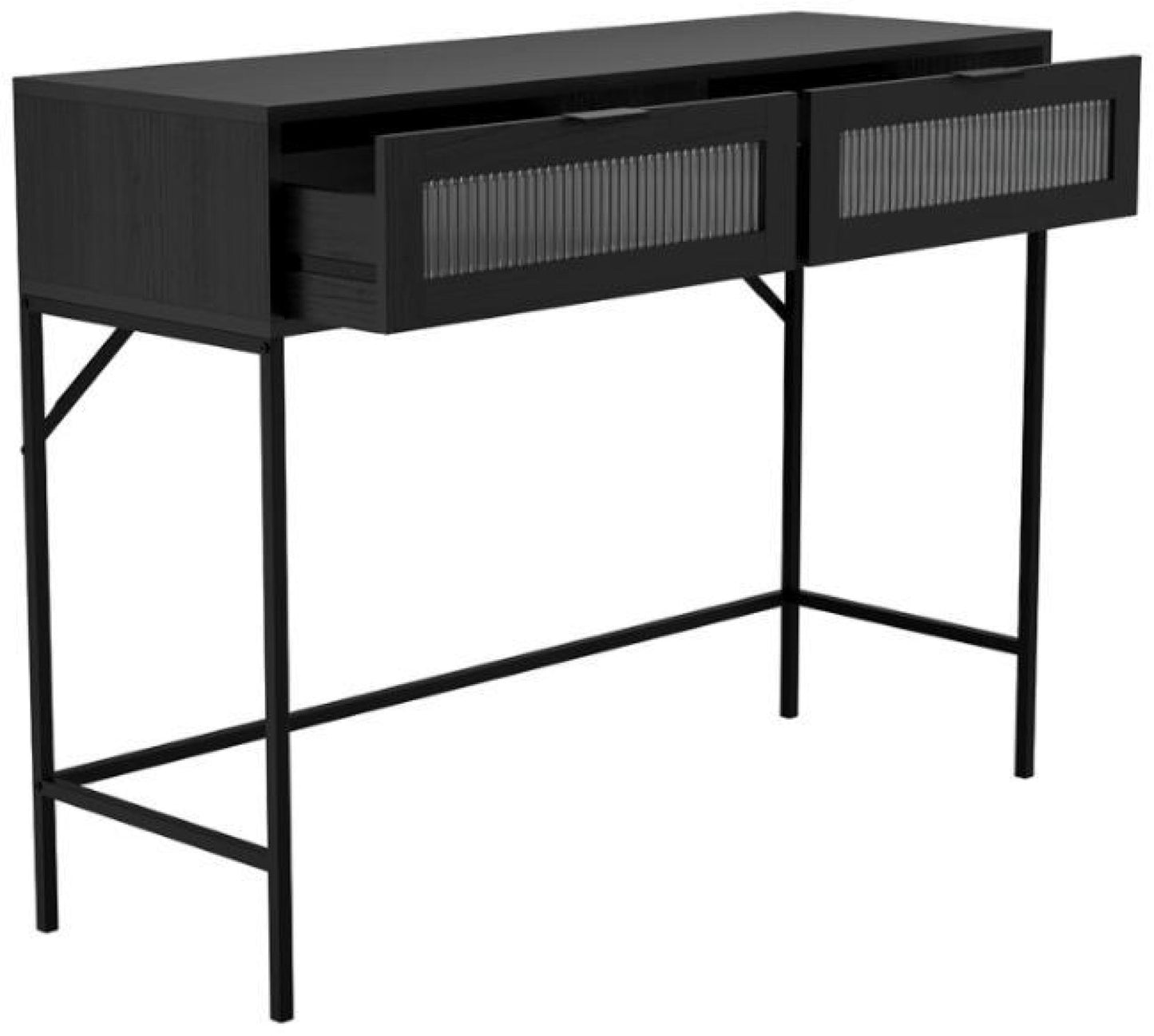 Lincoln Matte Black Console Table