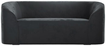 Zuma Black Velvet Fabric 2 Seater Sofa