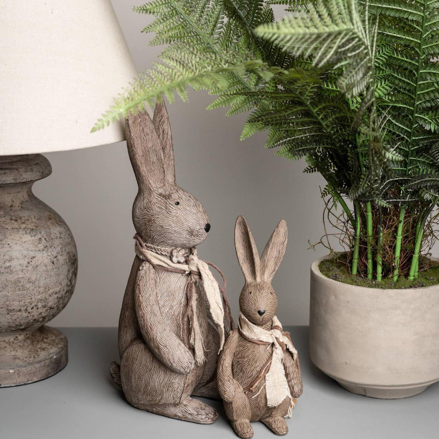 Resin Large Winter Bunny Rabbit