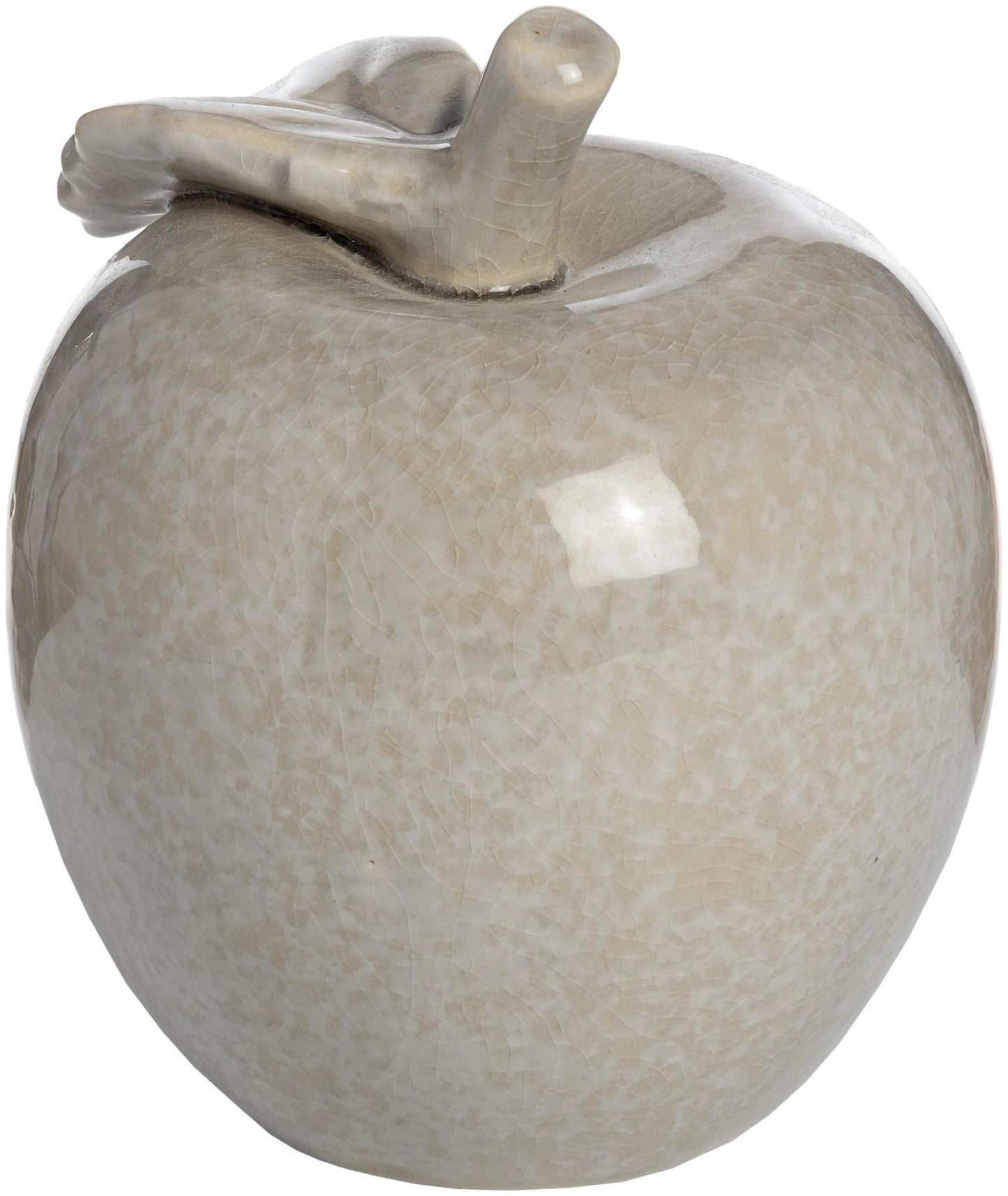 Grey Ceramic Small Antique Apple