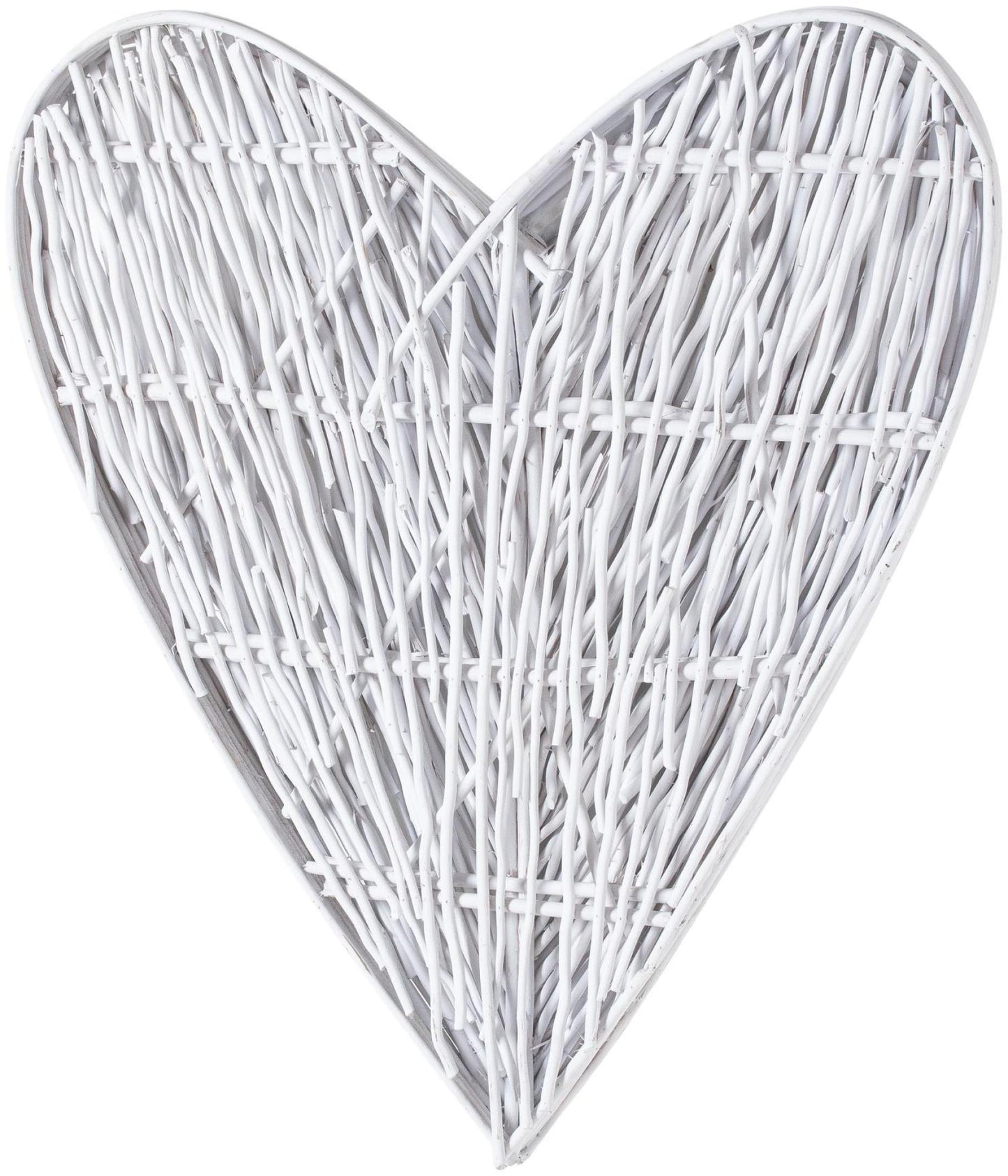 Wicker White Large Willow Branch Heart