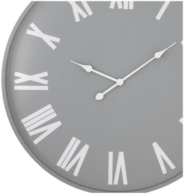 Rothay Grey Metal Large Wall Clock - 80cm x 80cm