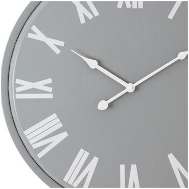 Rothay Grey Metal Wall Clock - 49cm x 49cm