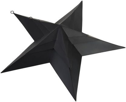 Matt Black Metal Convexed Large Star