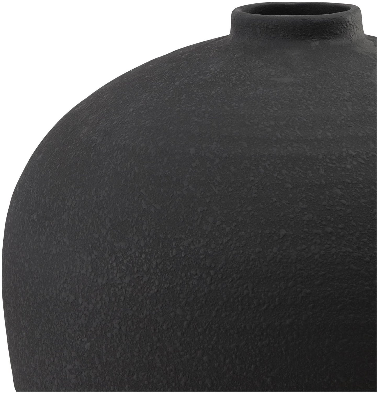 Matt Black Ceramic Tall Astral Vase