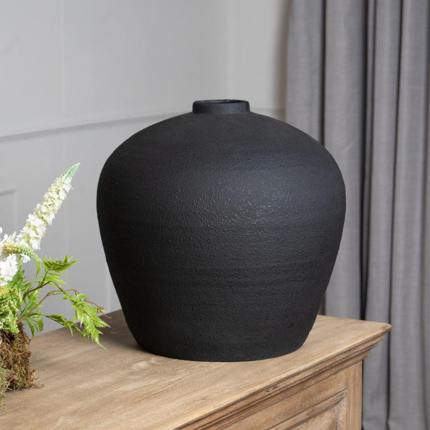 Matt Black Ceramic Astral Vase