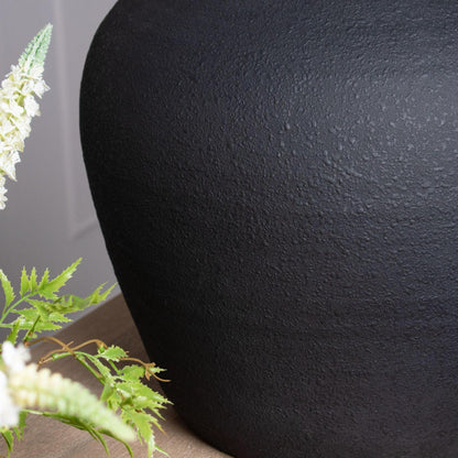 Matt Black Ceramic Astral Vase