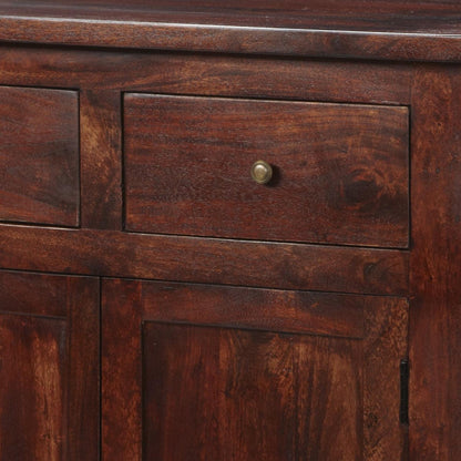 Jaipur Dark Mango Wood 135cm Large Sideboard - 3 Doors