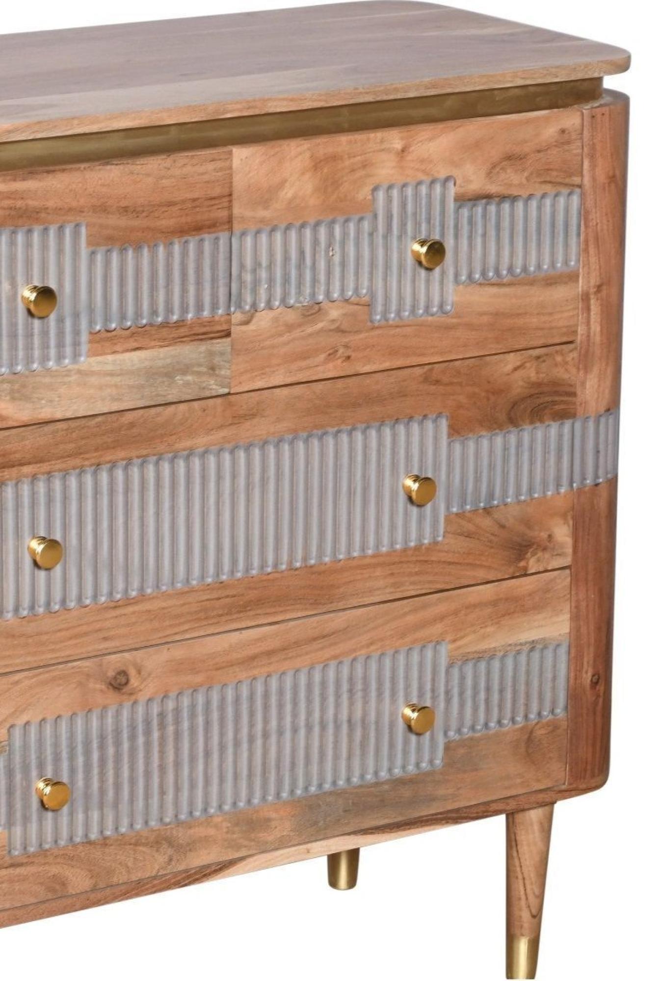 Wilton Acacia Wood 4 Drawer Chest