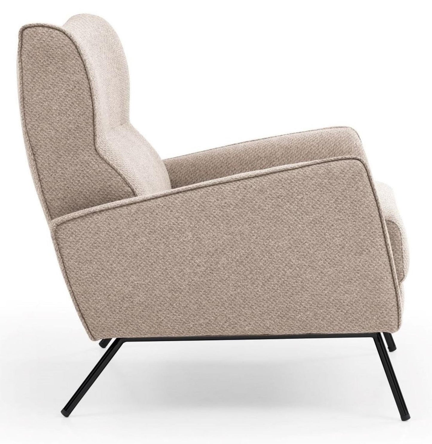 Chloe Cream Fabric Accent Armchair