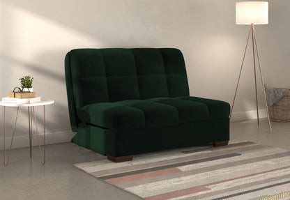 Harper Bottle Green Sunningdale 2 Seater Fabric Pull Out Sofa Bed