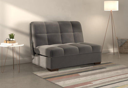 Harper Grey Sunningdale Granite 2 Seater Fabric Pull Out Sofa Bed