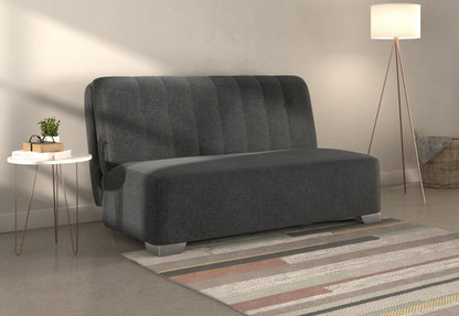 Jude Black Carina Dusk 2 Seater Fabric Pull Out Sofa Bed