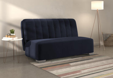 Jude Blue Sunningdale Midnight 2 Seater Fabric Pull Out Sofa Bed