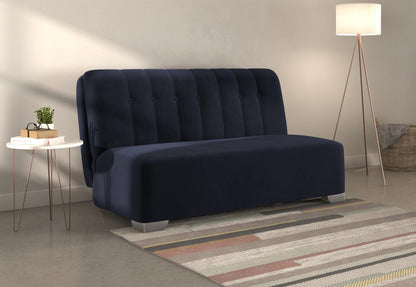 Jude Blue Sunningdale Midnight 2 Seater Fabric Pull Out Sofa Bed