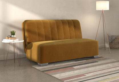 Jude Yellow Sunningdale Saffron 2 Seater Fabric Pull Out Sofabed