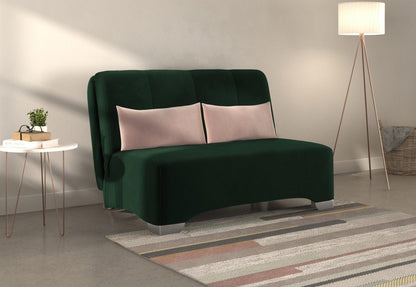 Orla Bottle Green Sunningdale 2 Seater Fabric Pull Out Sofa Bed