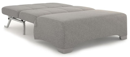 Orla Grey Carina Ash 2 Seater Fabric Pull Out Sofa Bed