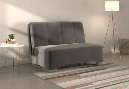 Orla Grey Sunningdale Granite 2 Seater Fabric Pull Out Sofa Bed