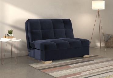 Portman Blue Sunningdale Midnight 2 Seater Fabric Pull Out Sofa Bed