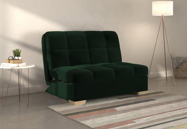 Portman Bottle Green Sunningdale 2 Seater Fabric Pull Out Sofa Bed