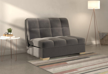 Portman Grey Sunningdale Granite 2 Seater Fabric Pull Out Sofa Bed