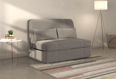 Redford Grey Carina Ash 2 Seater Fabric Pull Out Sofa Bed