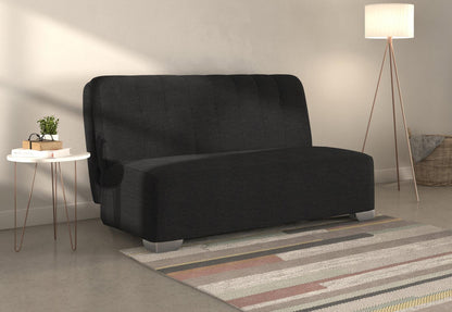 Jude Charcoal Dalton 2 Seater Fabric Pull Out Sofa Bed