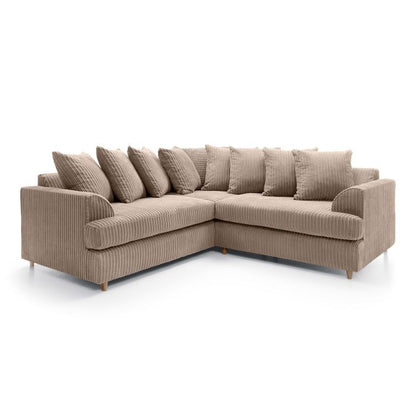 Fergasson Fabric Corner Sofa - Brown