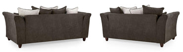 Luxurious Brown Faux Leather 3+2 Seater Sofa Set