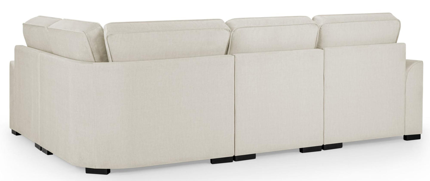 Beige Fabric Universal Corner Sofa for Ultimate Comfort