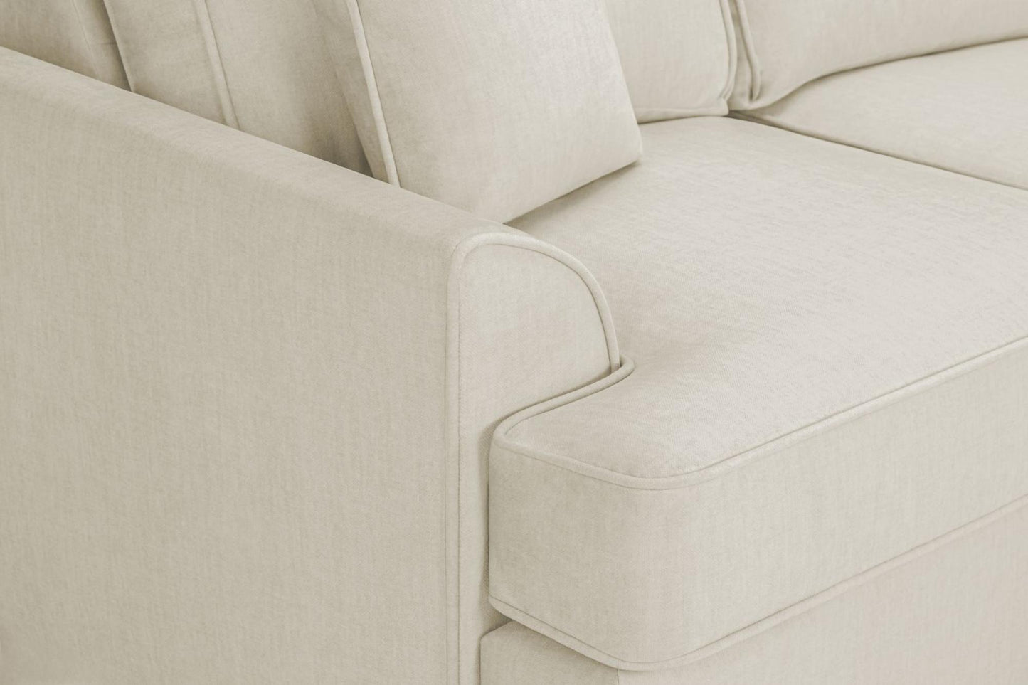 Beige Fabric Universal Corner Sofa for Ultimate Comfort