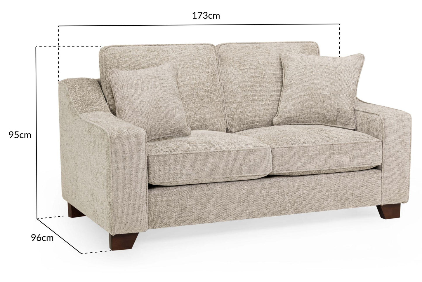 Elegant Beige 2-Seater Sofa for Modern Living Spaces