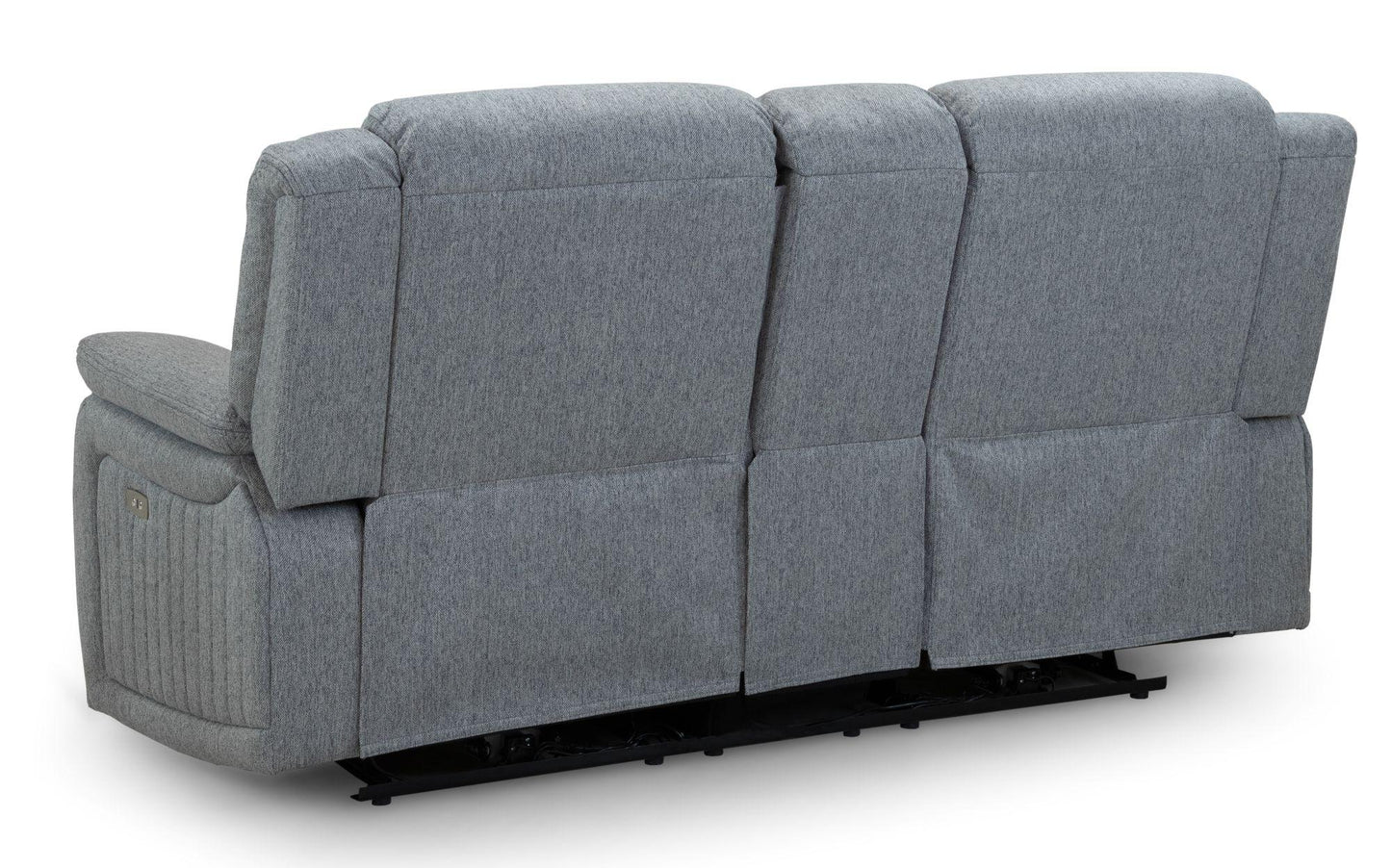 Linden Grey Fabric 2 Seater Recliner Sofa