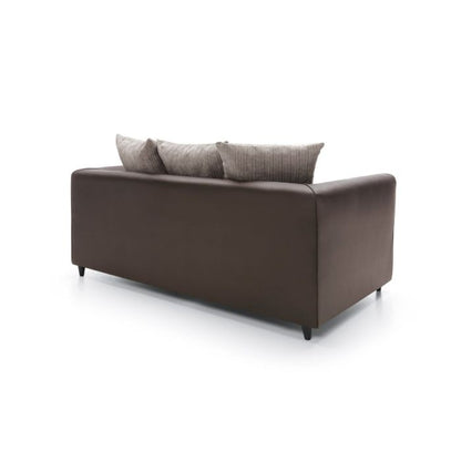 Dilan 2 Seater Sofa - Brown Fabric