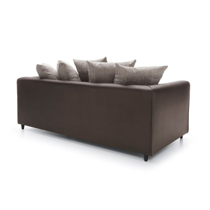 Dilan 3 Seater Sofa - Brown Fabric