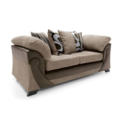 Illuminate 3 Seater Sofa - Brown Fabric