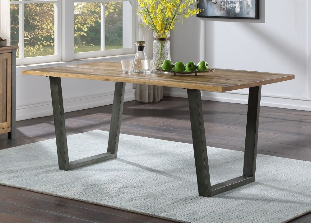 Urban Elegance Reclaimed Wood Dining Table - 6 Seater